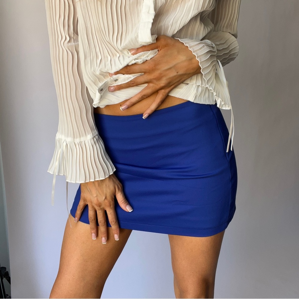Cobalt Blue Mini Skirt